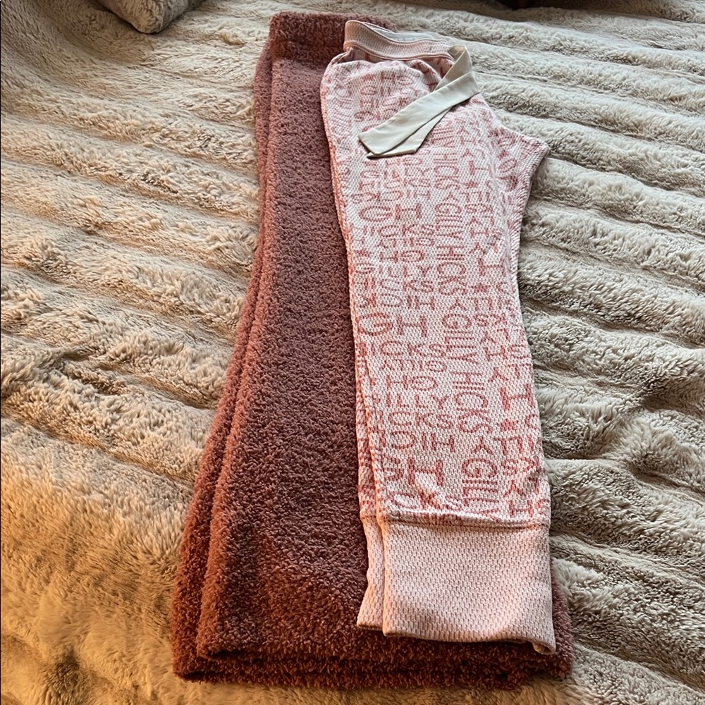 Gilly Hicks Pink Logo Cozy Lounge Pants